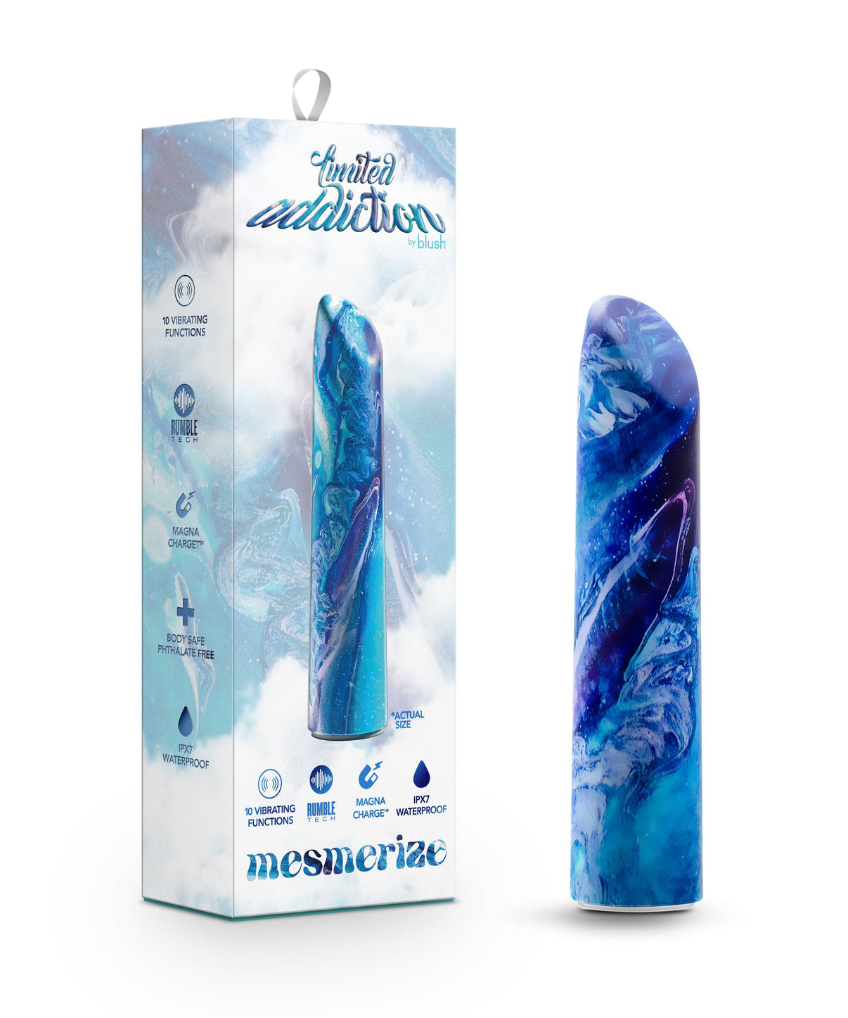 Limited Addiction - Mesmerize - Power Vibe - Azure | 819835028833 | Discreet Personal Wellness
