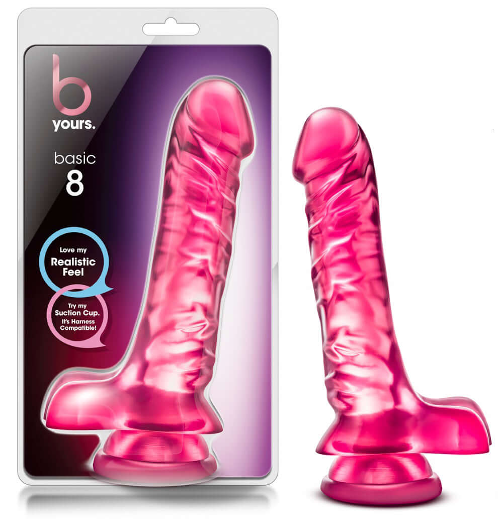 B Yours - Basic 8 - Pink | 049008210424 | Discreet Personal Wellness