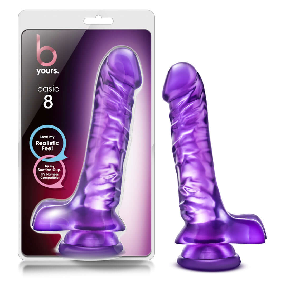 B Yours - Basic 8 - Purple | 049008210431 | Discreet Personal Wellness