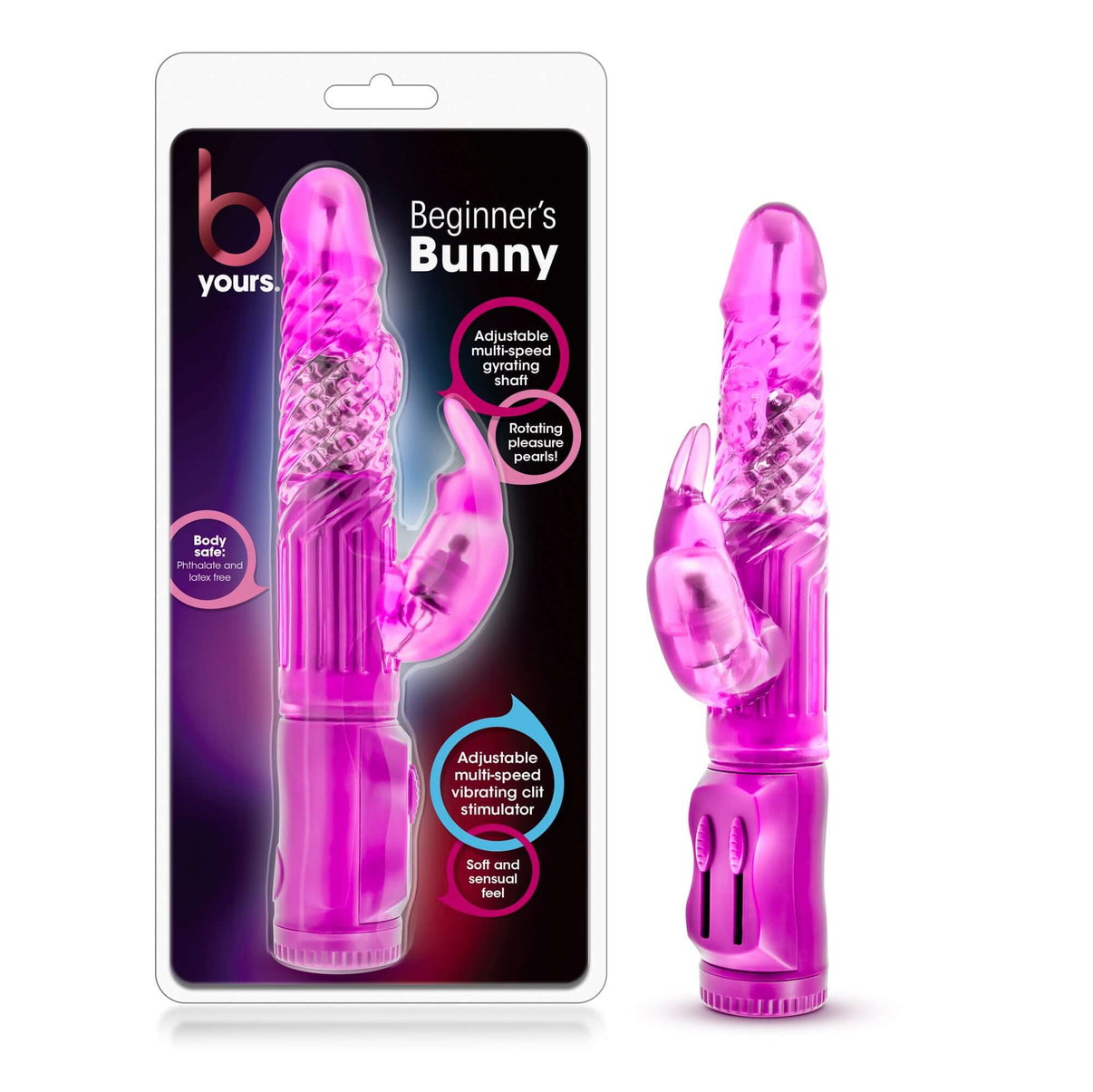 B Yours - Beginner's Bunny - Pink | 819835020141 | Discreet Personal Wellness