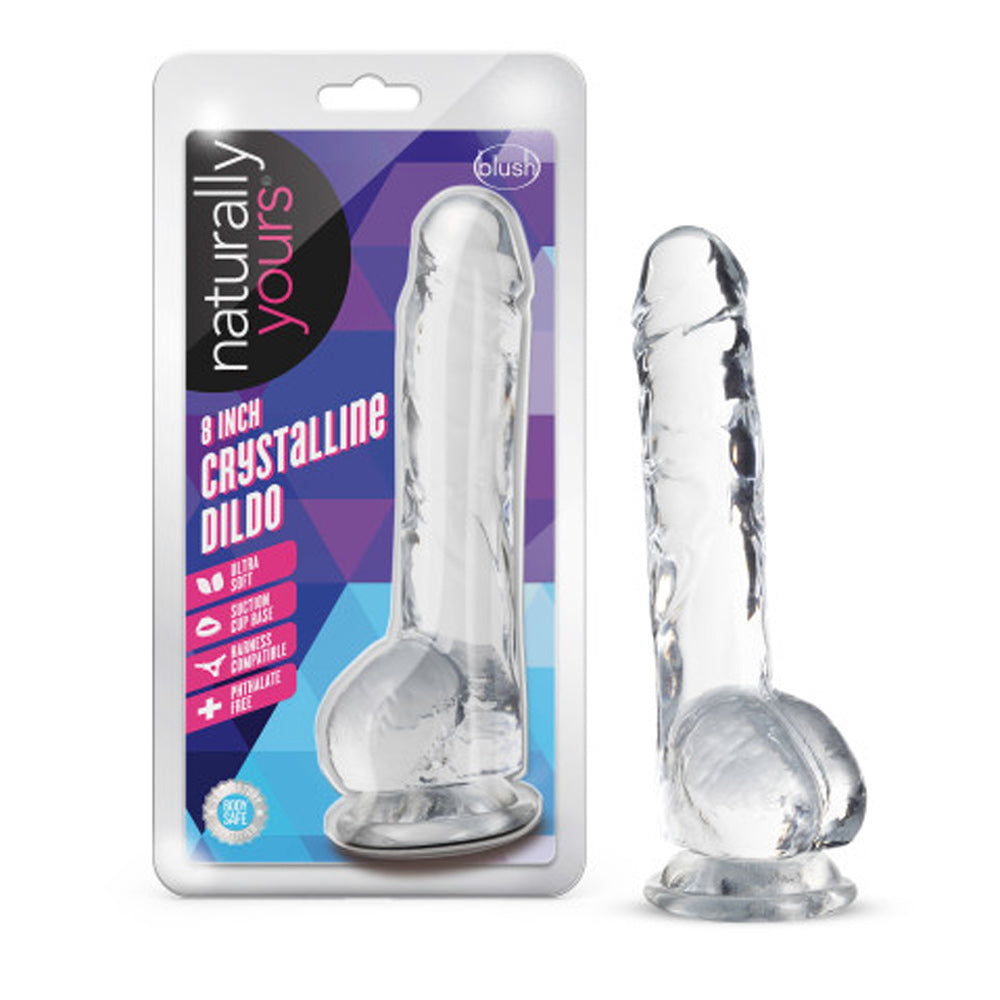 Naturally Yours - 8 Inch Crystalline Dildo - Diamond | 819835026846 | Discreet Personal Wellness