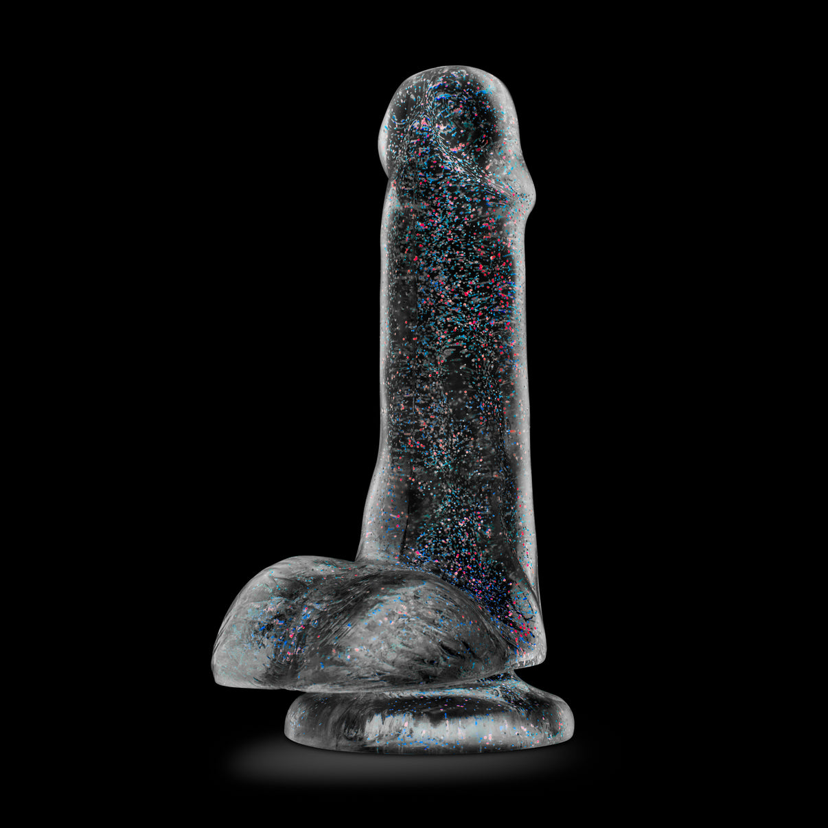 Naturally Yours - 6 Inch Glitter Penis - Sparkling Clear | 819835021360 | Discreet Personal Wellness