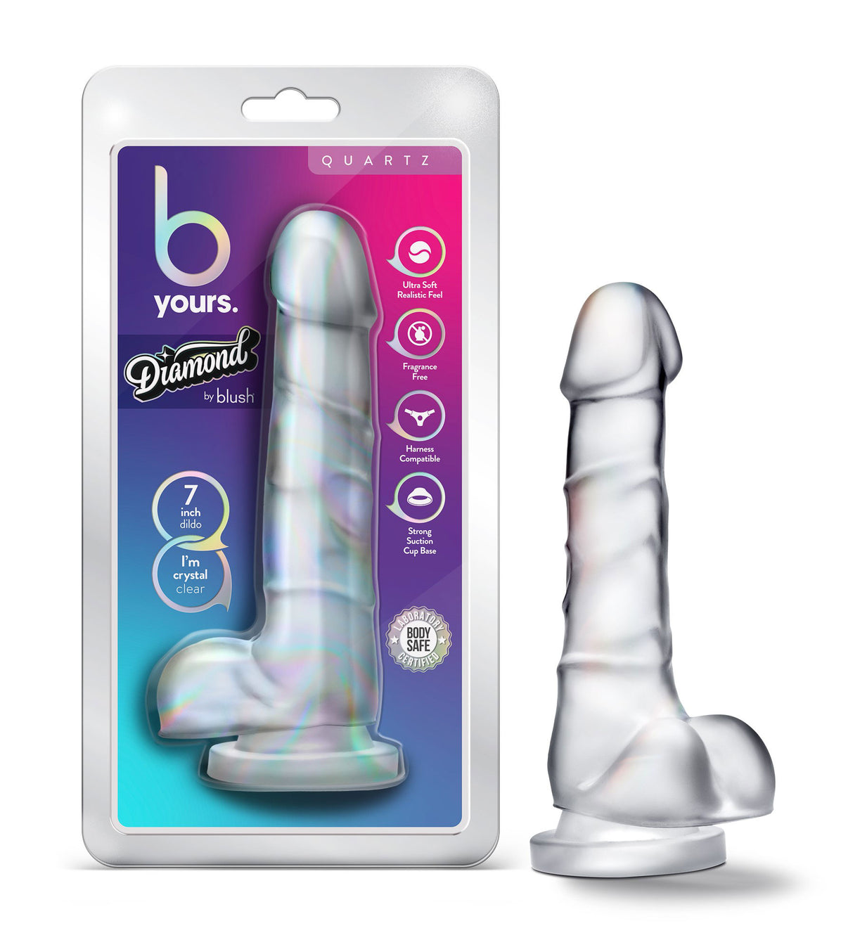 B Yours Diamond - Quartz - Clear | 819835028345 | Discreet Personal Wellness