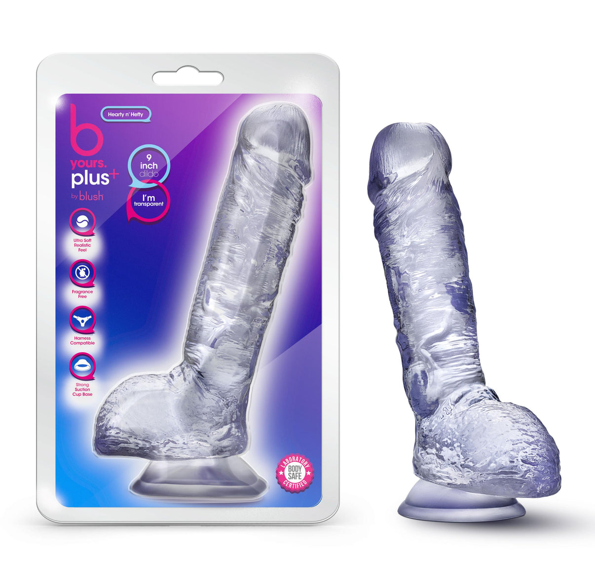 B Yours Plus - Hearty N Hefty - Clear | 819835028130 | Discreet Personal Wellness