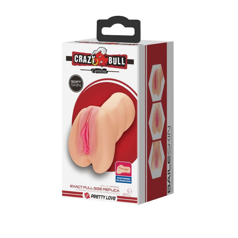 Caroline Realistic Dual Entry Vagina And Ass Stroker - Light | 6959532329179 | Discreet Personal Wellness