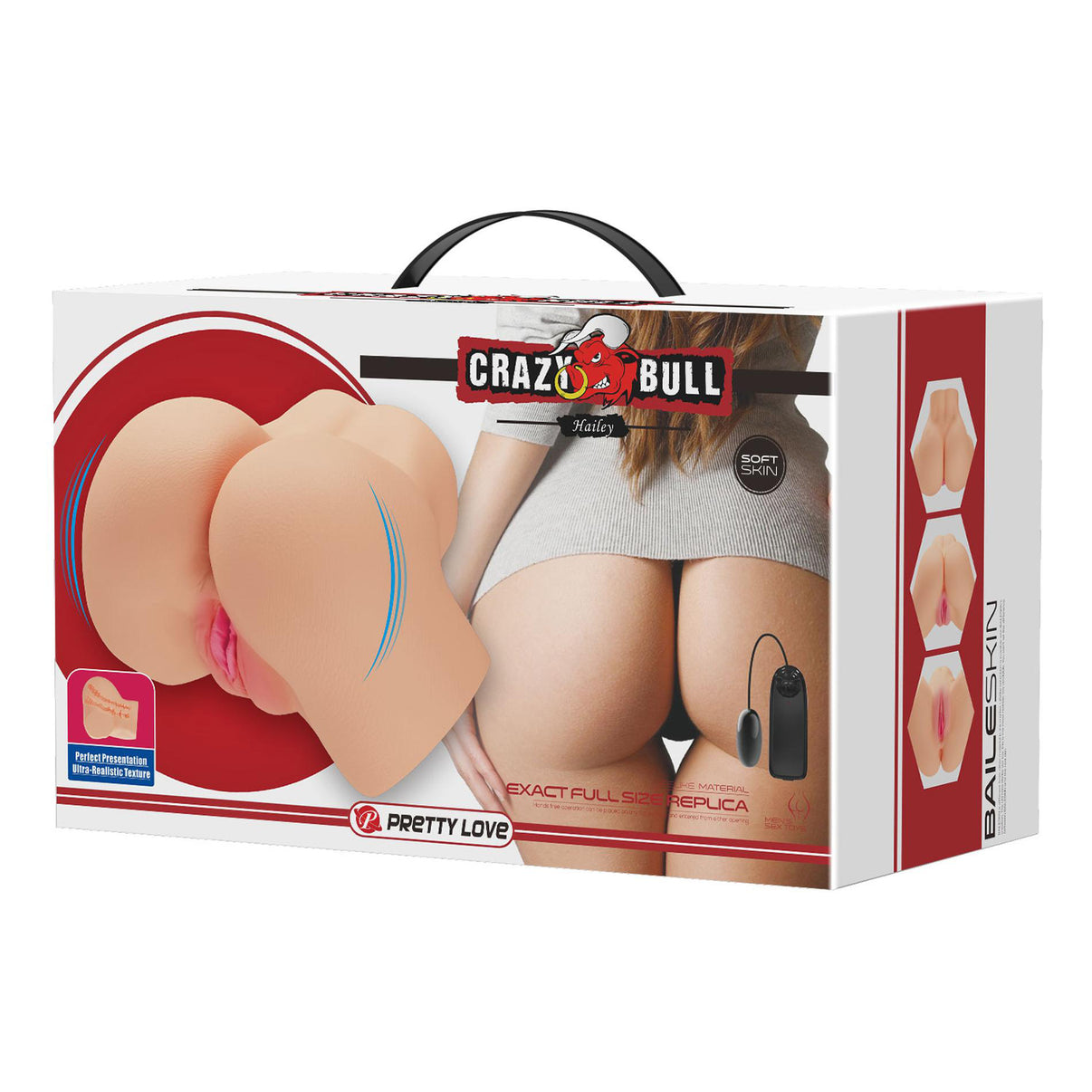 Hailey Realistic Vagina and Ass Vibrating Stroker - Light | 6959532329223 | Discreet Personal Wellness