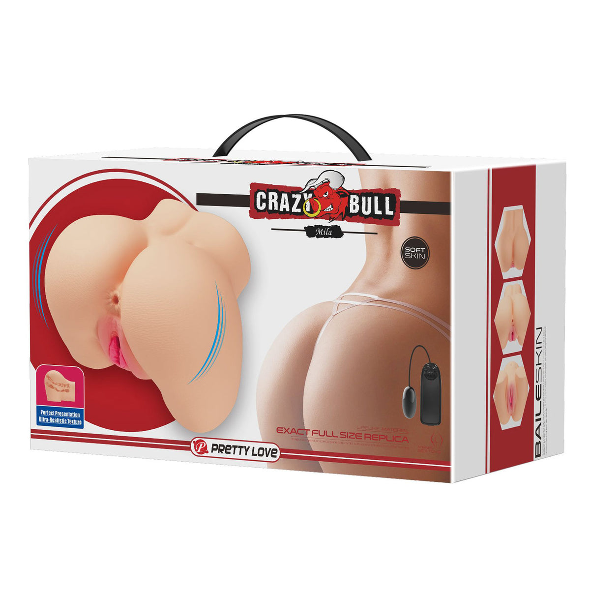 Mila Realistic Vagina and Ass Vibrating Stroker - Light | 6959532329230 | Discreet Personal Wellness