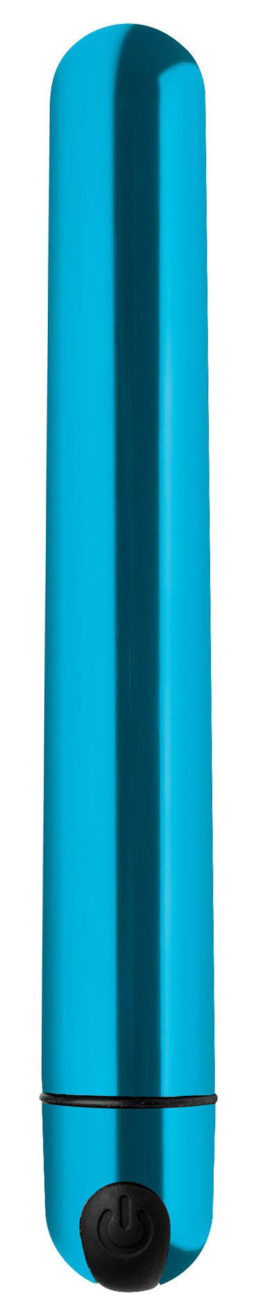 10x Slim Metallic Bullet - Blue | 848518038388 | Discreet Personal Wellness