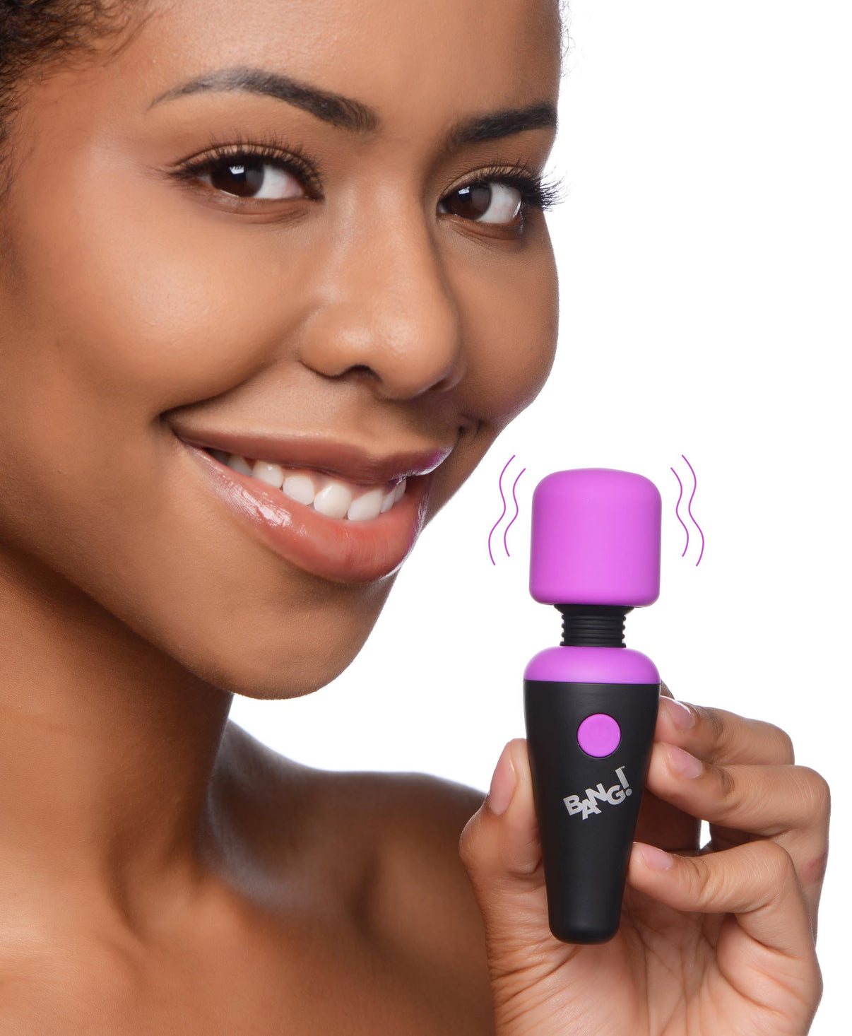 Bang - 10x Vibrating Mini Silicone Wand - Purple | 848518045010 | Discreet Personal Wellness