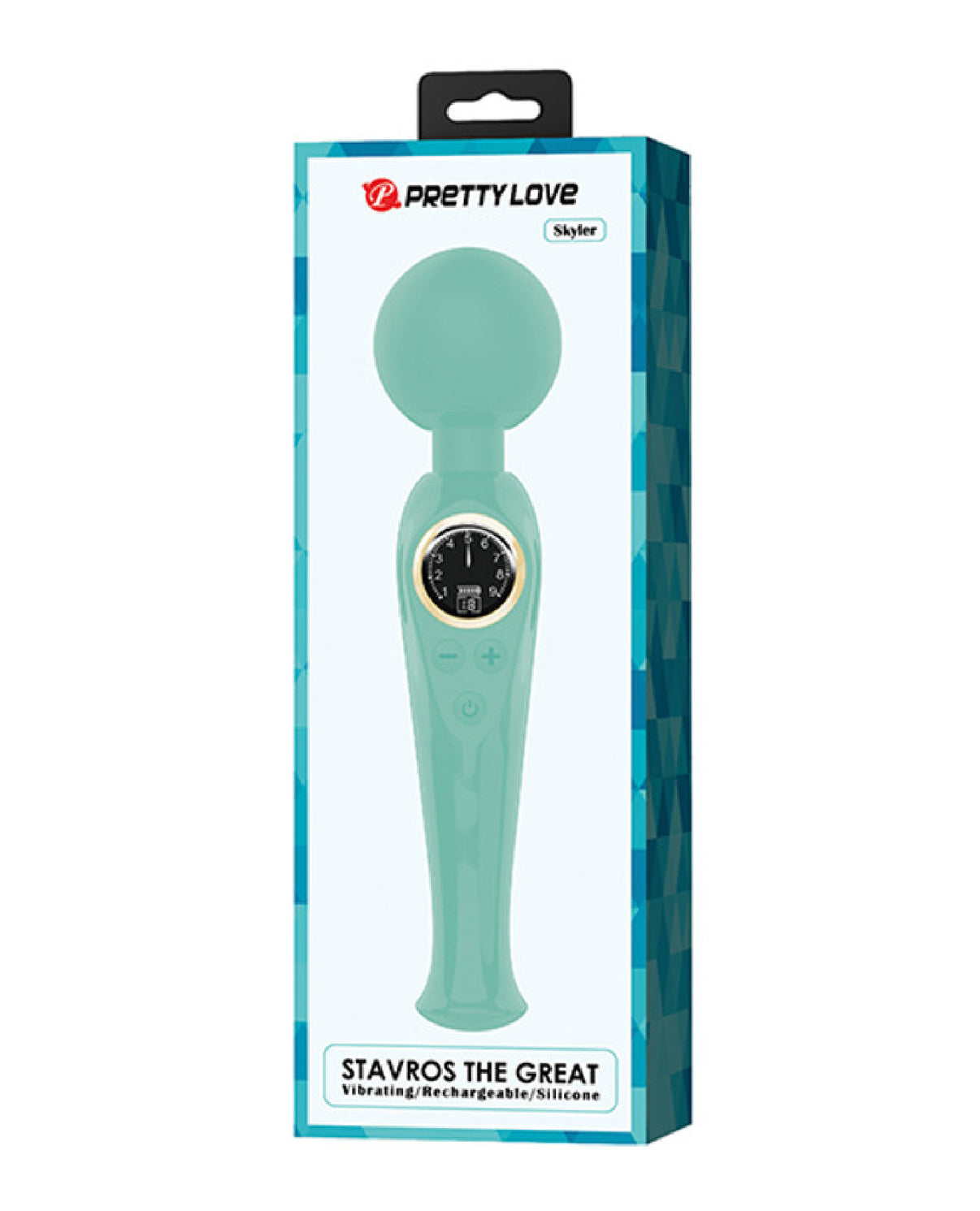 Skylar - Led Digital Display Wand - Turquoise | 6959532335477 | Discreet Personal Wellness