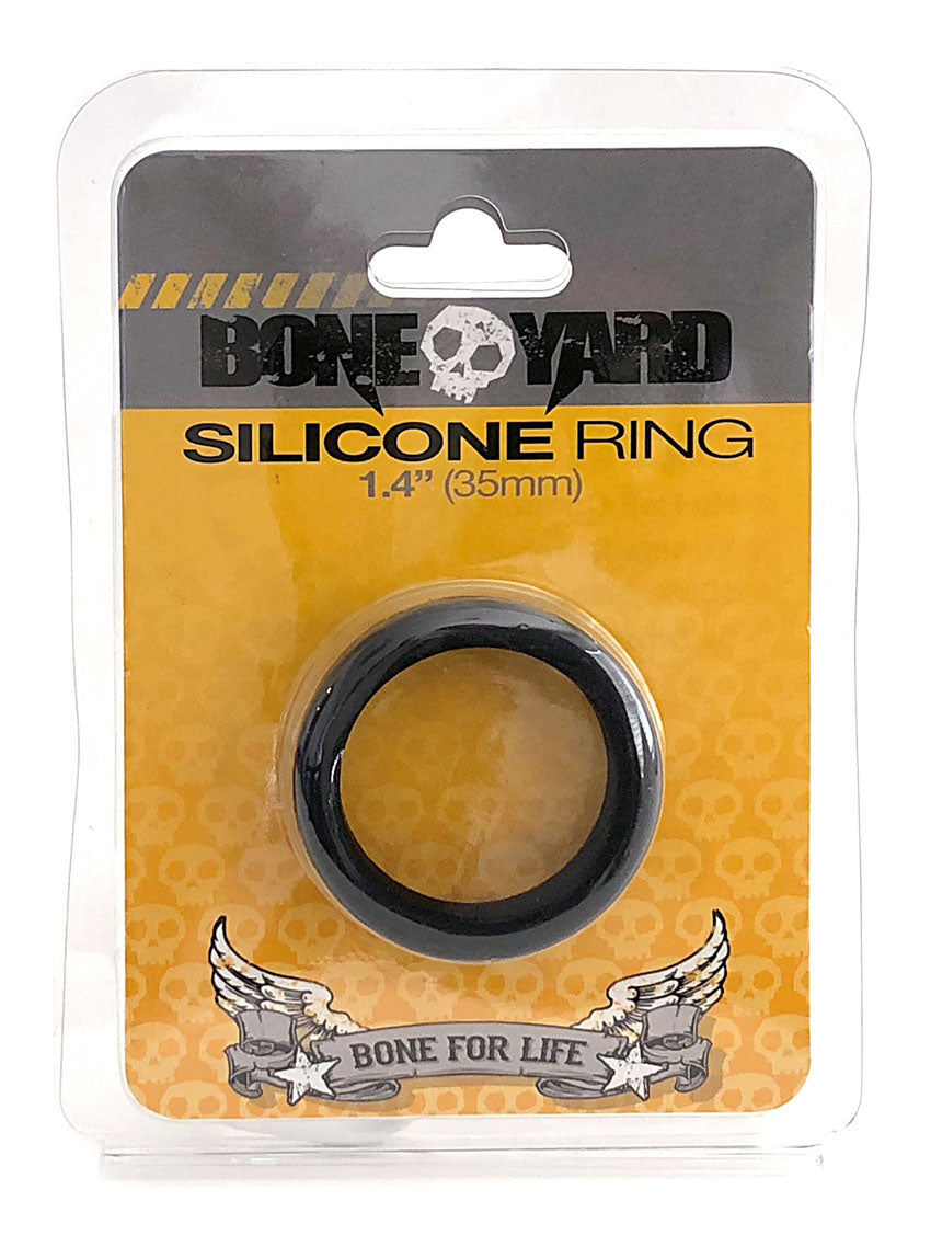 Boneyard Silicone Ring 35mm - Black | 666987001357 | Discreet Personal Wellness
