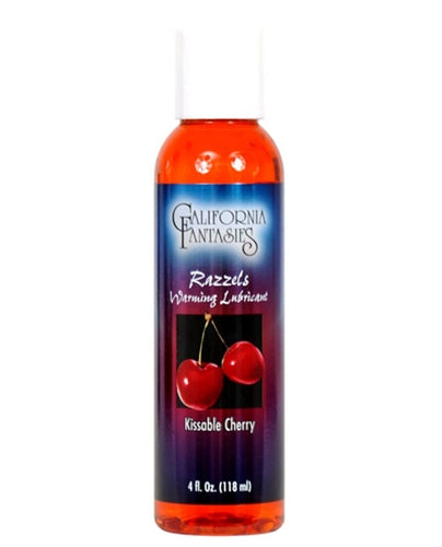 Razzels Warming Lubricant - Kissable Cherry - 4 Oz. Bottle | 855487001077 | Discreet Personal Wellness