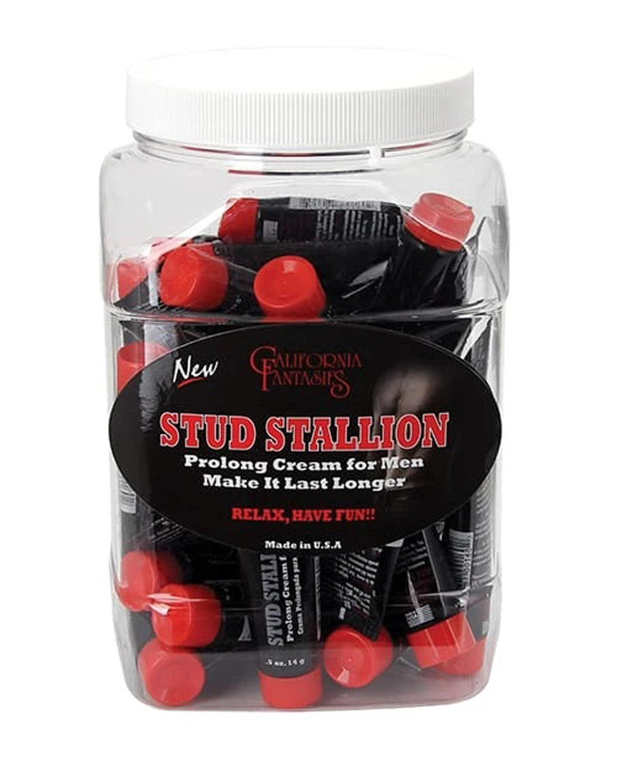 Stud Stallion -36 Count Bowl - 0.5 Oz. Tubes | | Discreet Personal Wellness
