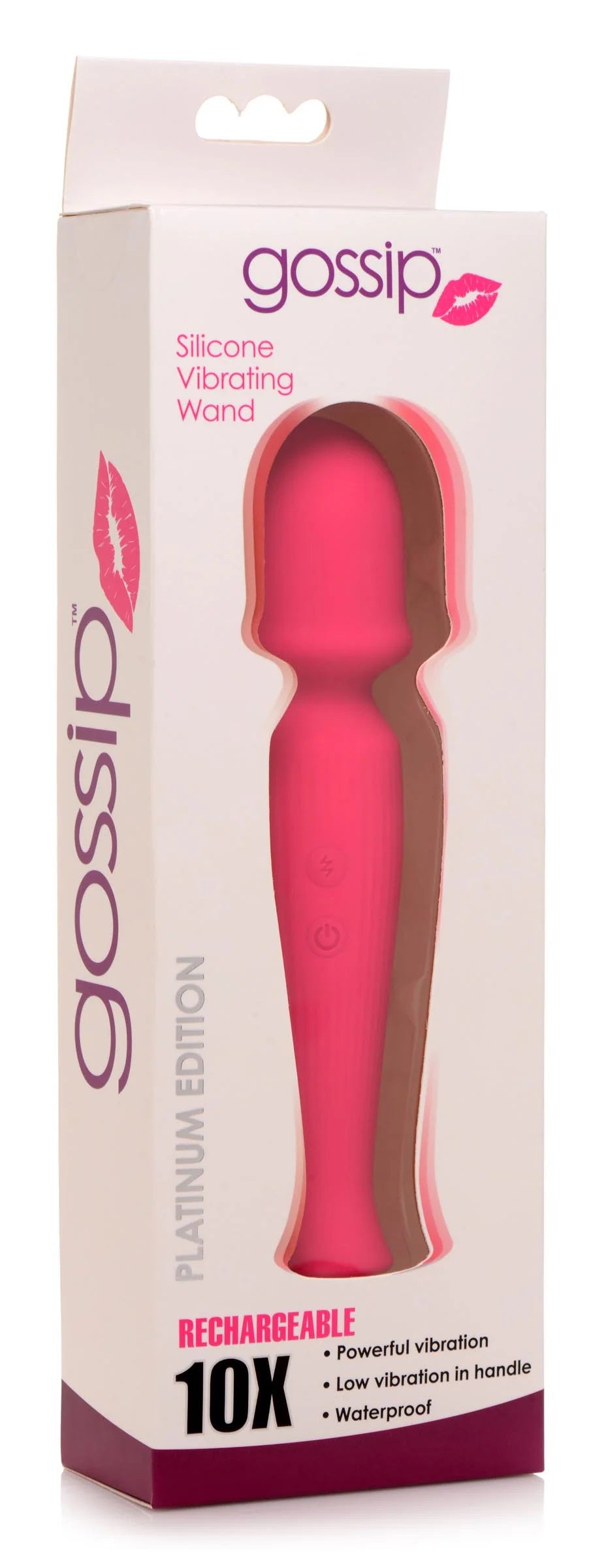 Silicone Wand Massager - Magenta | 653078942385 | Discreet Personal Wellness