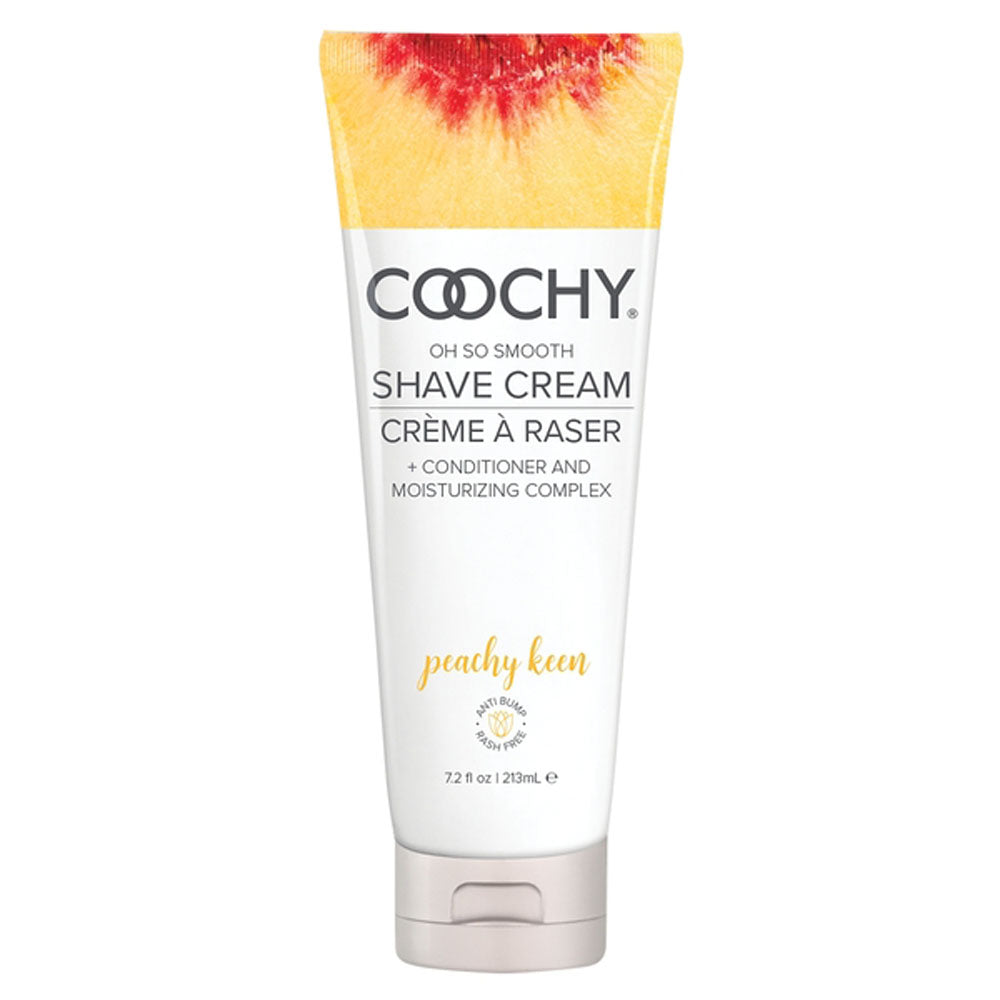 Coochy Oh So Smooth Shave Cream - Peachy Keen 7.2 Fl Oz 213ml | 638258902069 | Discreet Personal Wellness