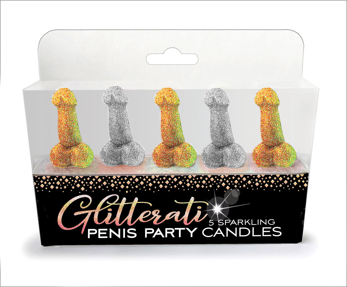 Glitterati Penis Party Candles | 817717010341 | Discreet Personal Wellness