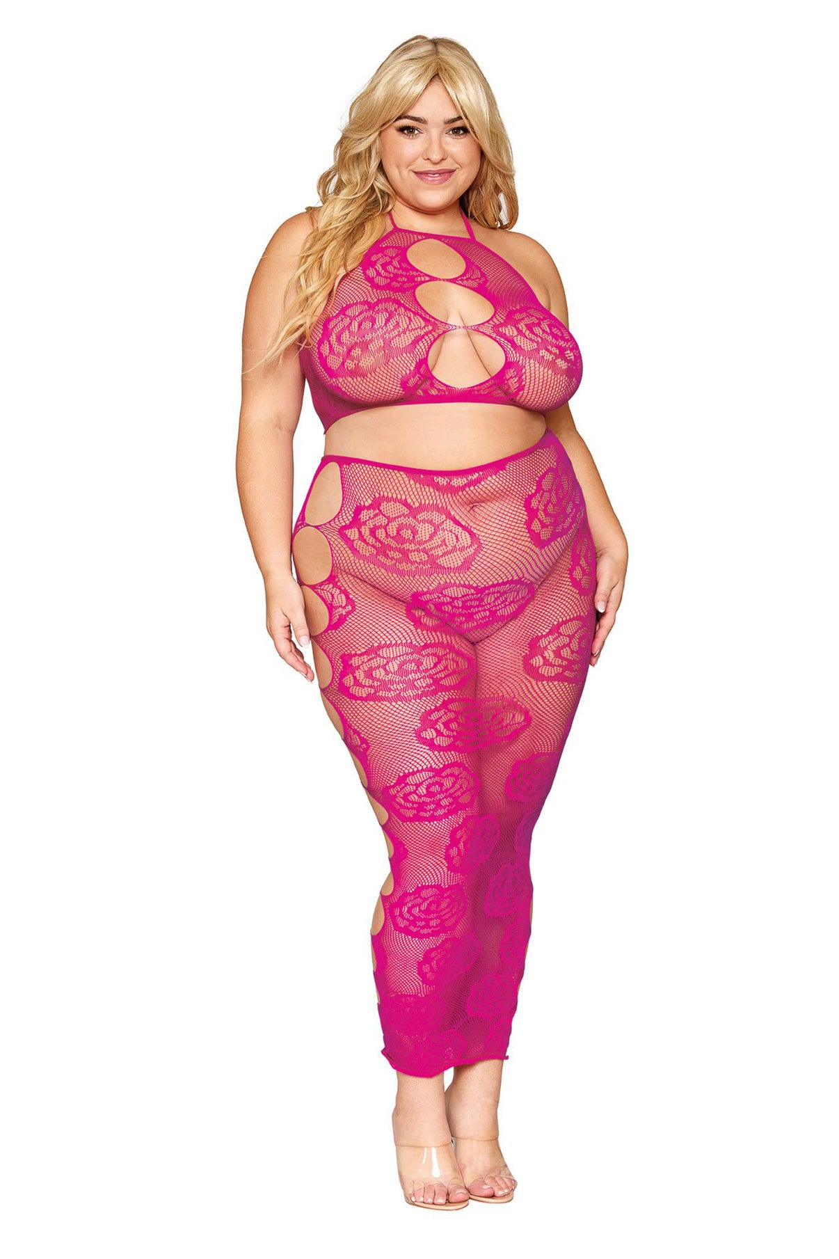 Bralette and Long Skirt - Queen Size - Beet | 888368347520 | Discreet Personal Wellness