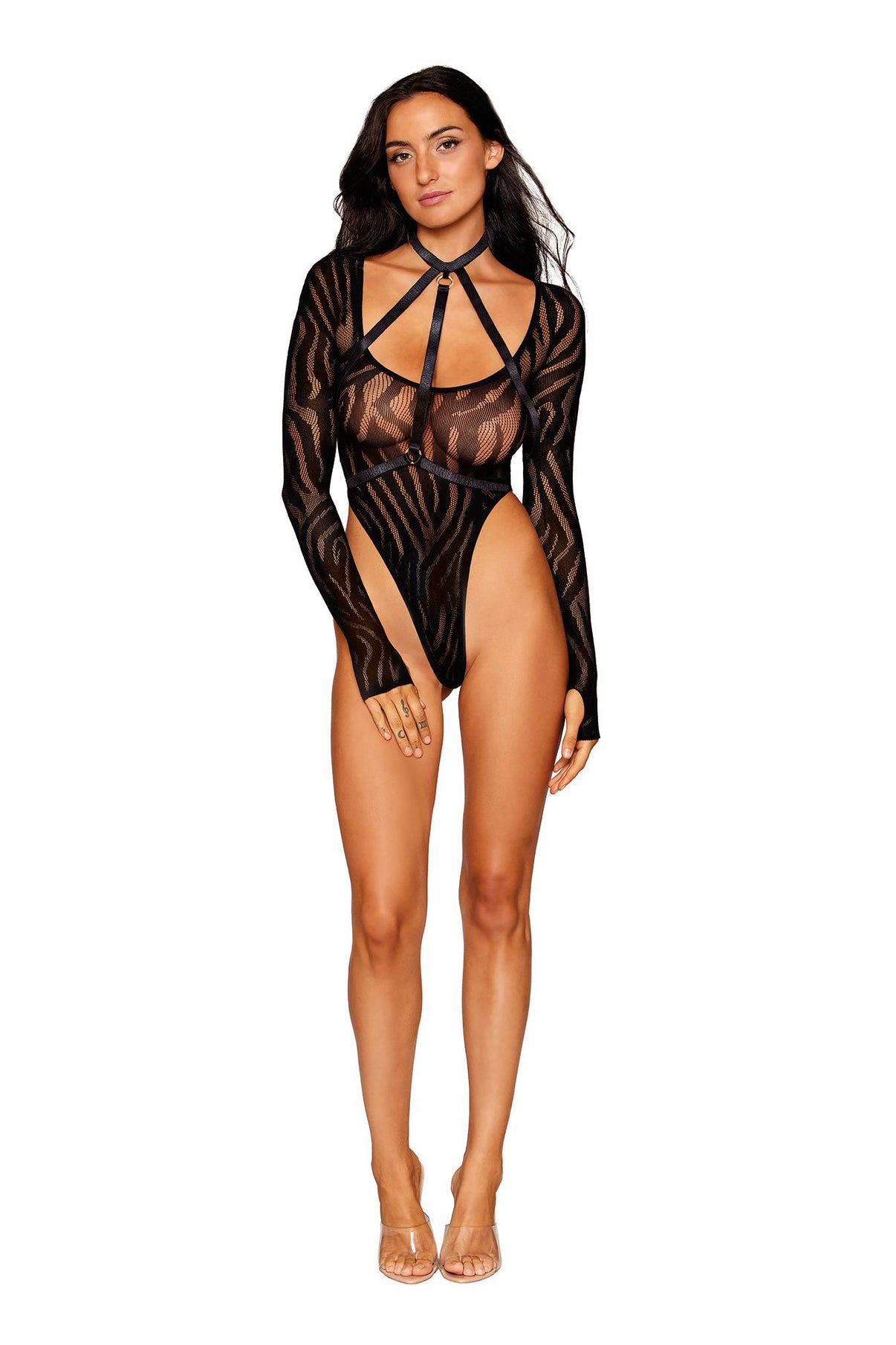 Teddy and Harness - One Size - Black | 888368346776 | Discreet Personal Wellness