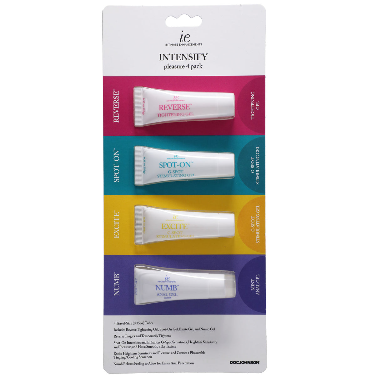 Intimate Enhancements Intensify Pleasure 4 Pack | 782421079154 | Discreet Personal Wellness