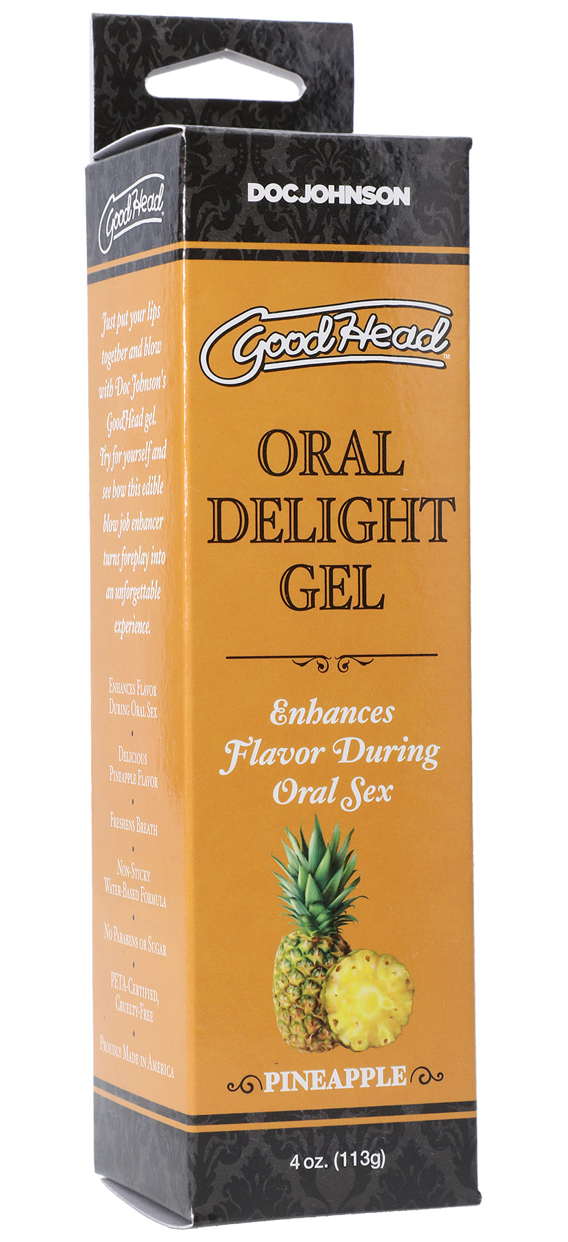 Goodhead - Oral Delight Gel - Pineapple - 4 Oz. | 782421081669 | Discreet Personal Wellness