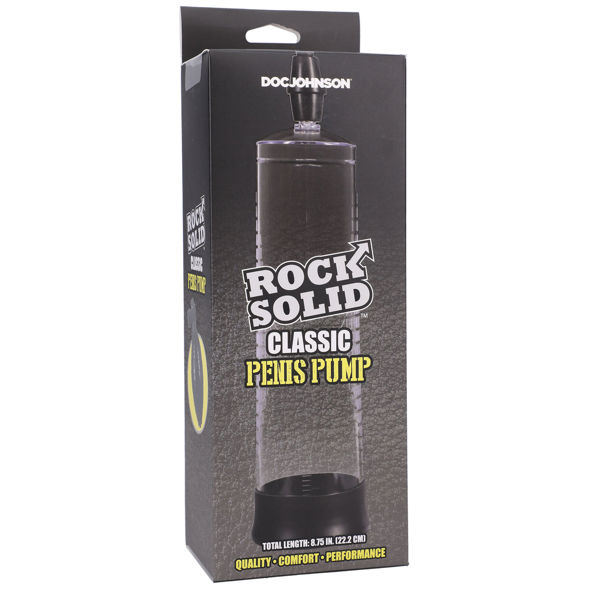 Rock Solid - Classic Penis Pump - Black/clear | 782421086473 | Discreet Personal Wellness