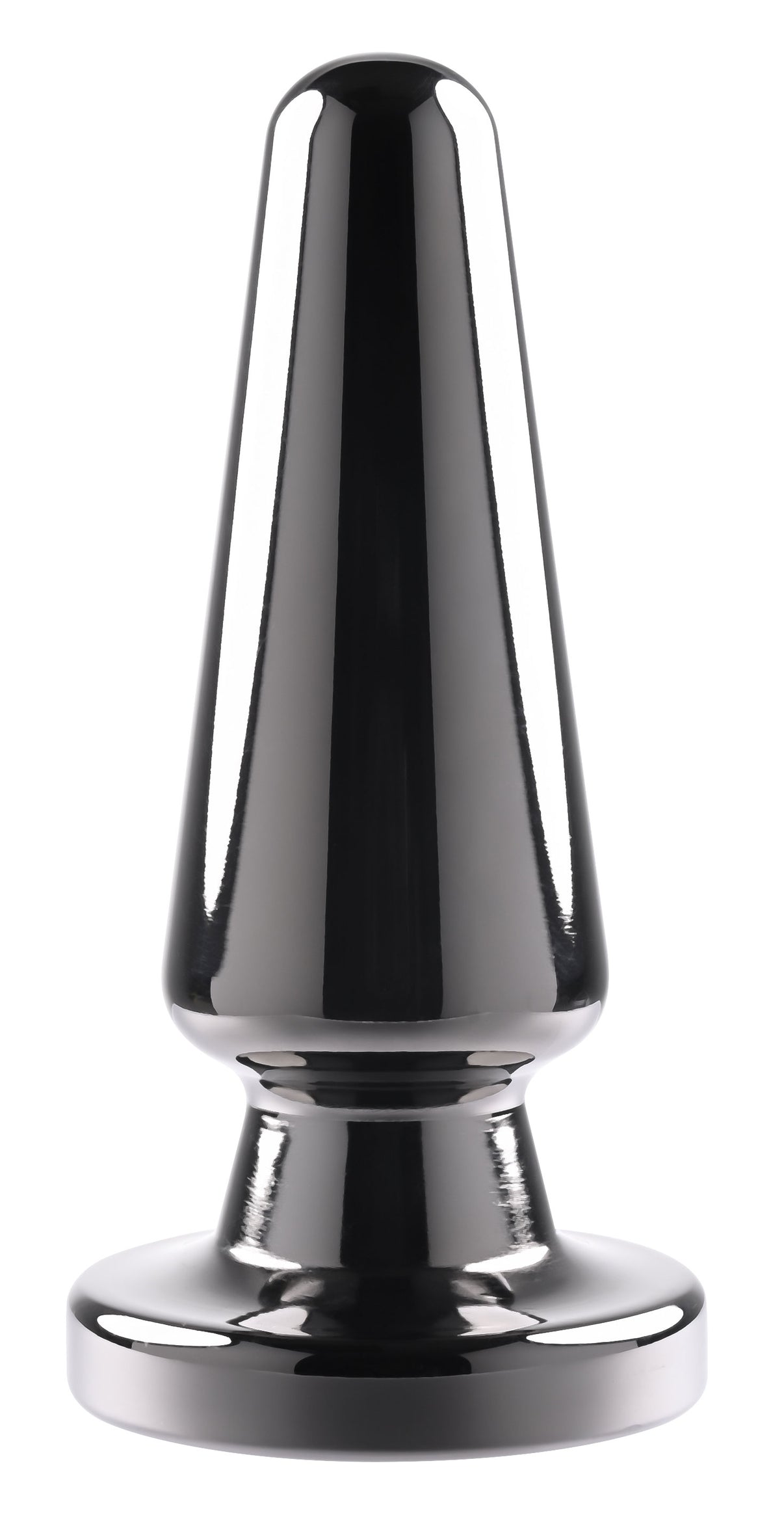Advanced Metal Plug - Black Chrome | 844477021089 | Discreet Personal Wellness