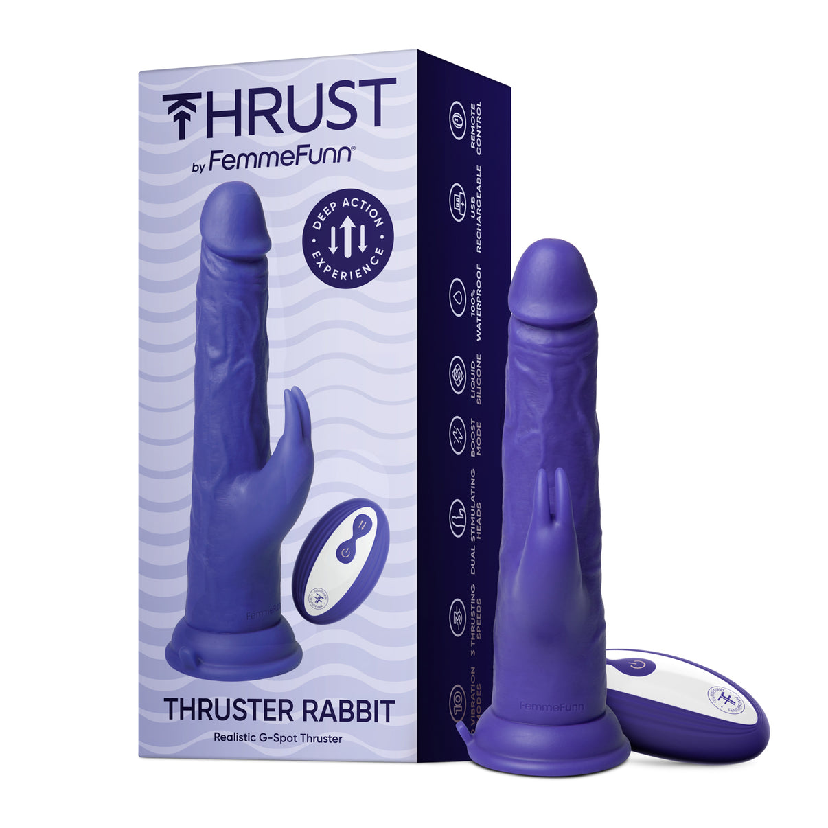 Thruster Rabbit - Purple | 810119281579 | Discreet Personal Wellness