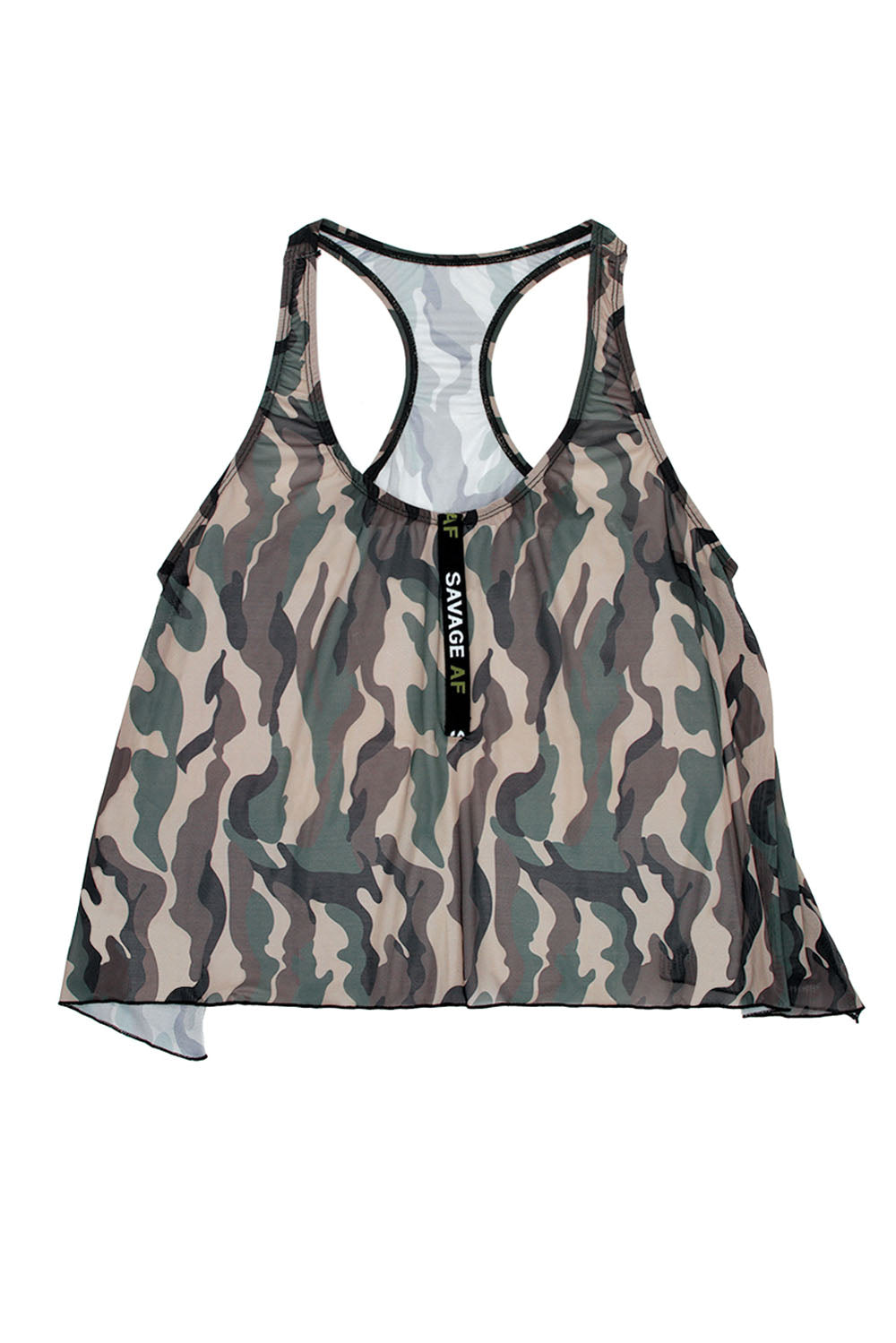 Savage Af Swing Top - Forest Camo - S/m | 811432027820 | Discreet Personal Wellness