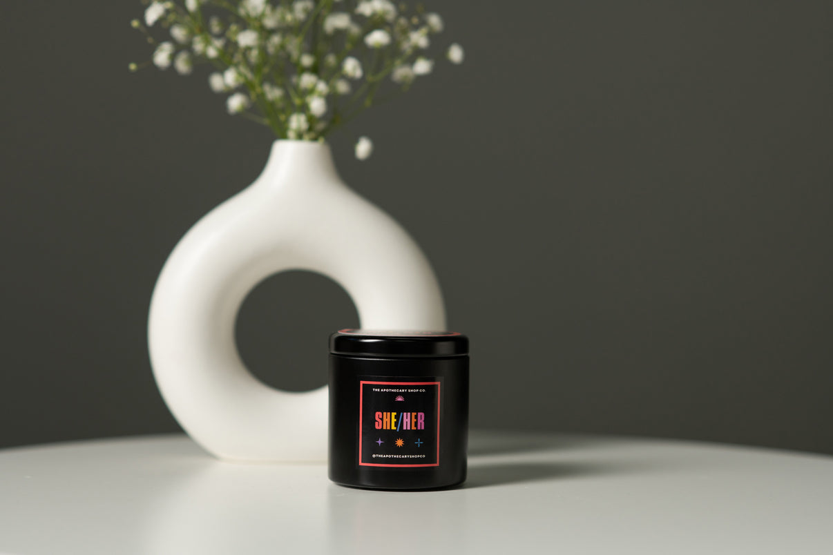 Gender Fluid Candle - She/her 4 Oz - Ocean Tide | 645457173565 | Discreet Personal Wellness