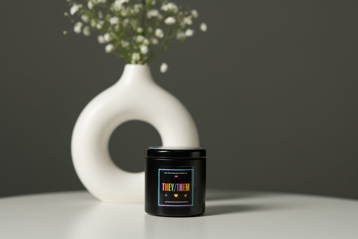 Gender Fluid Candle - They/them 4 Oz - Vanilla Bean | 645457148280 | Discreet Personal Wellness