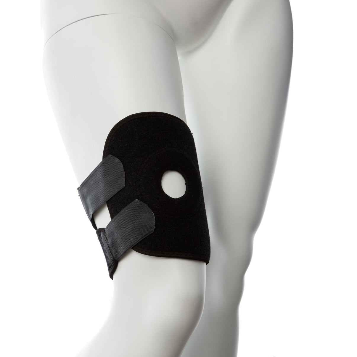Gender Fluid Thigh Rider Strap-on Harness - Small- Large - Black | 812024033861 | Discreet Personal Wellness