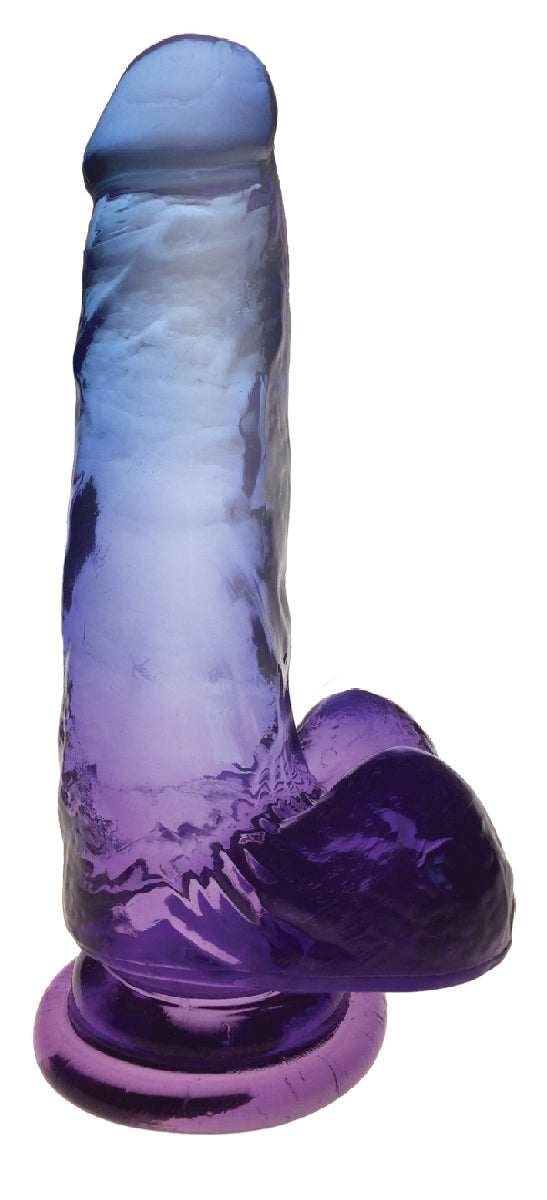 Shades - 7 Inch Gradient Penis - Blue and Violet | 847841013031 | Discreet Personal Wellness