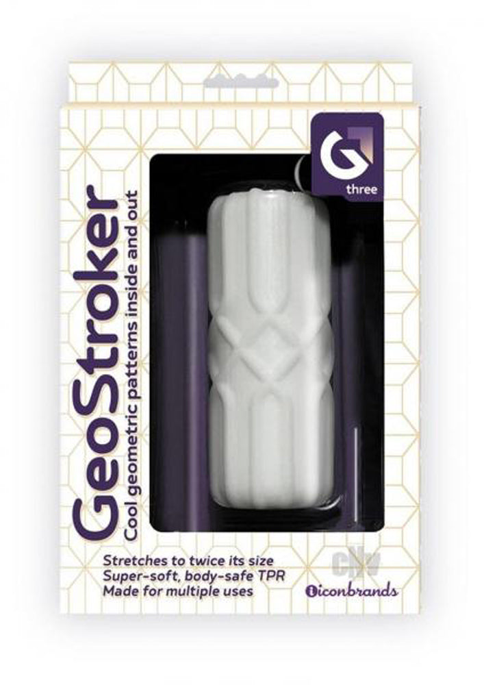 Geostroker 3 Stroker - White | 847841031066 | Discreet Personal Wellness