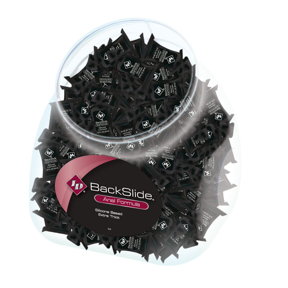 ID Backslide Silicone Lubricant - 144 Count Jar - 6ml Pillows | | Discreet Personal Wellness