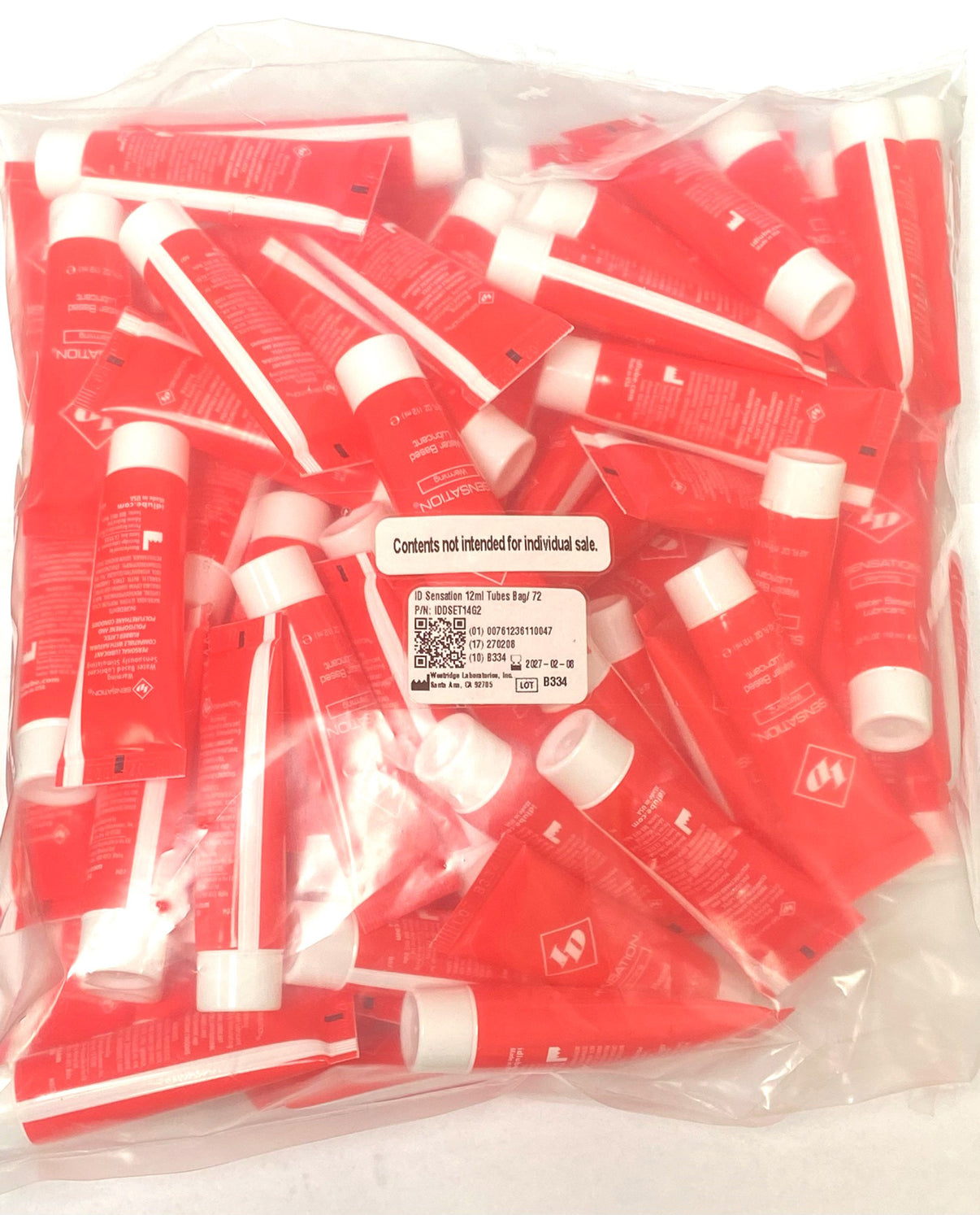 ID Sensation 12 ml Tubes - Bag of 72 | | Discreet Personal Wellness