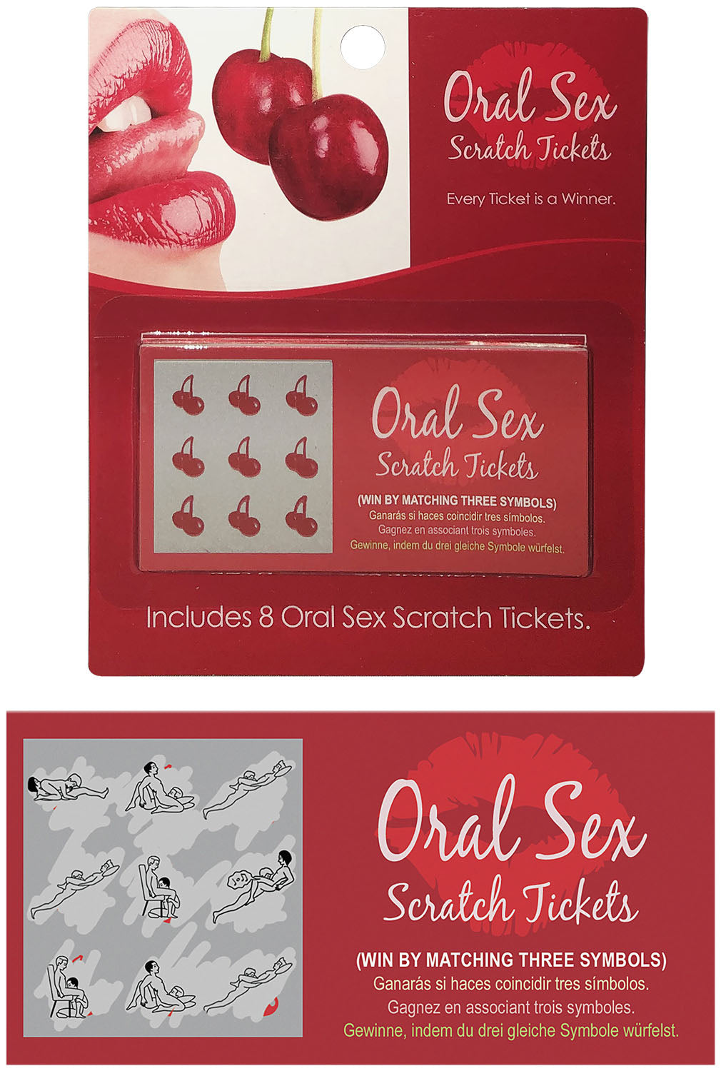 Oral Sex Scratch Tickets | 825156111048 | Discreet Personal Wellness