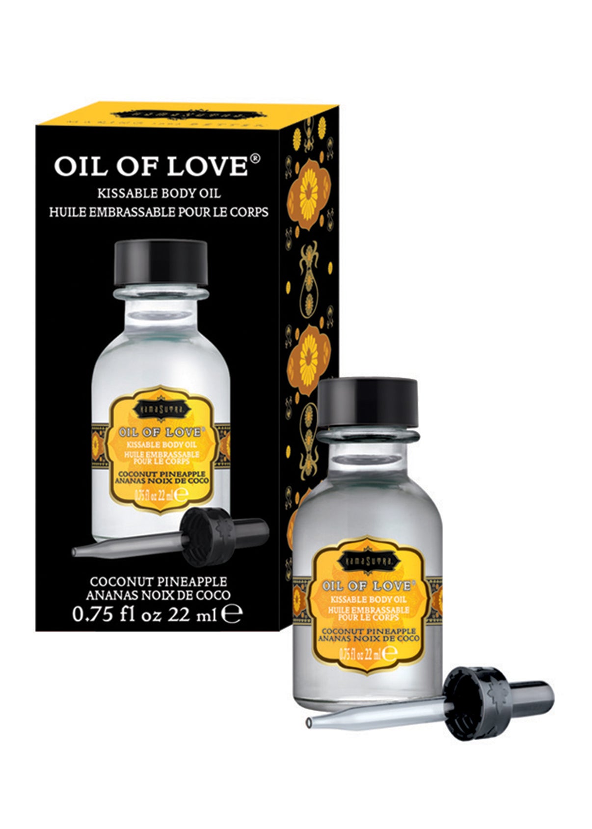 Oil of Love - Coconut Pineapple - 0.75 Fl. Oz. / 22 ml | 739122120029 | Discreet Personal Wellness