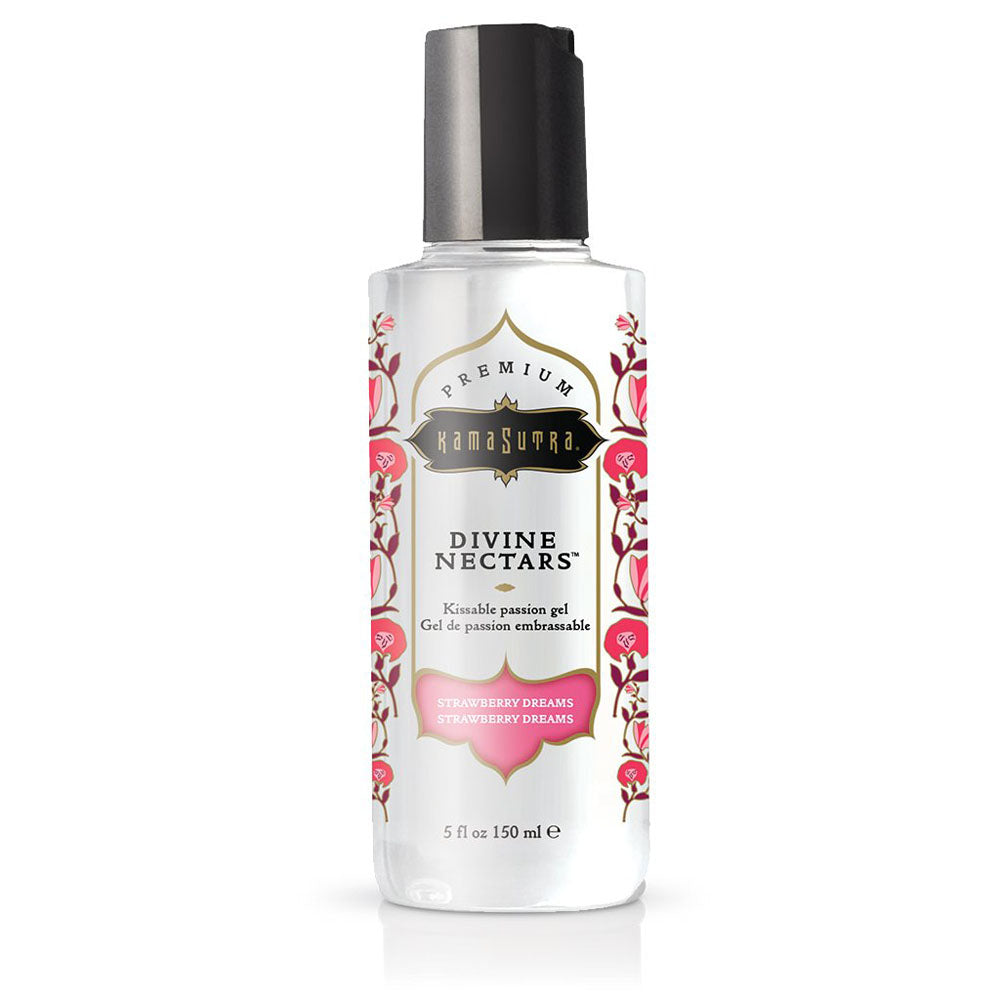 Divine Nectars Flavored Body Glide - Strawberry Dreams - 5 Fl Oz. 150ml | 739122120340 | Discreet Personal Wellness