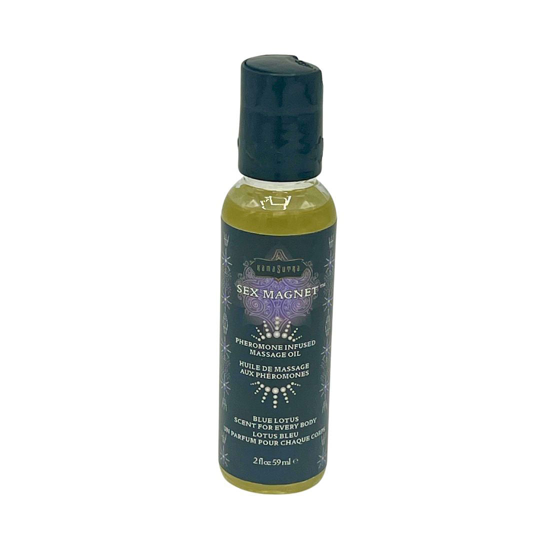 Sex Magnet Blue Lotus Pheromone Massage Oil 2 Ounce | 739122120678 | Discreet Personal Wellness