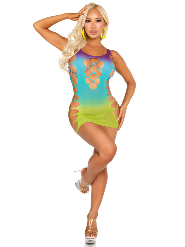 Seamless Ombre Mini Dress O/s - Ocean | 714718574493 | Discreet Personal Wellness
