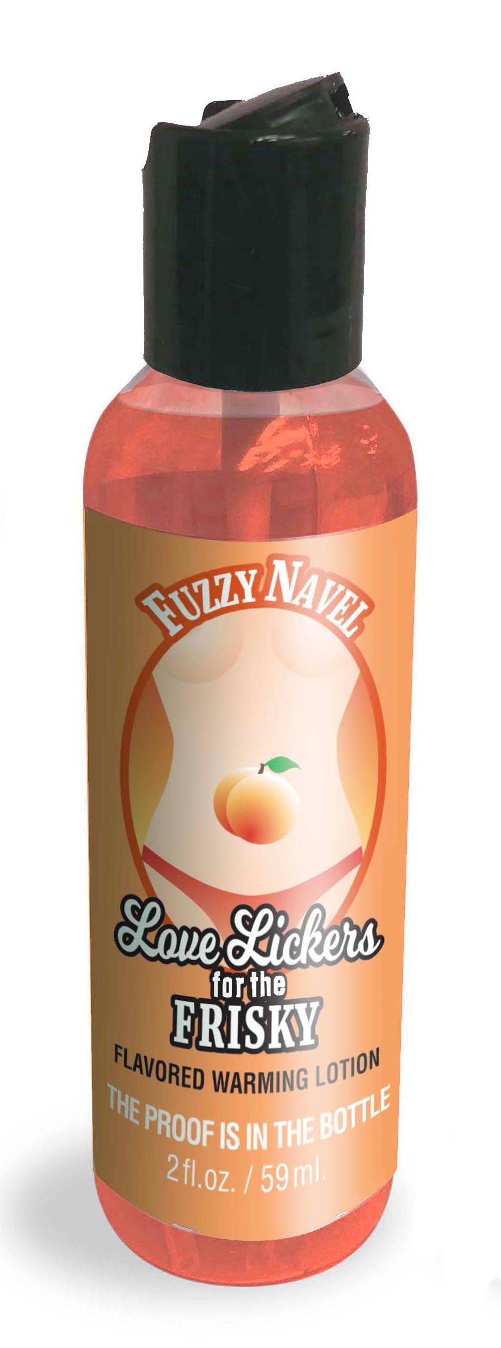 Love Lickers Massage Oil - Fuzzy Navel - 1.76 Fl. Oz. | 685634000253 | Discreet Personal Wellness