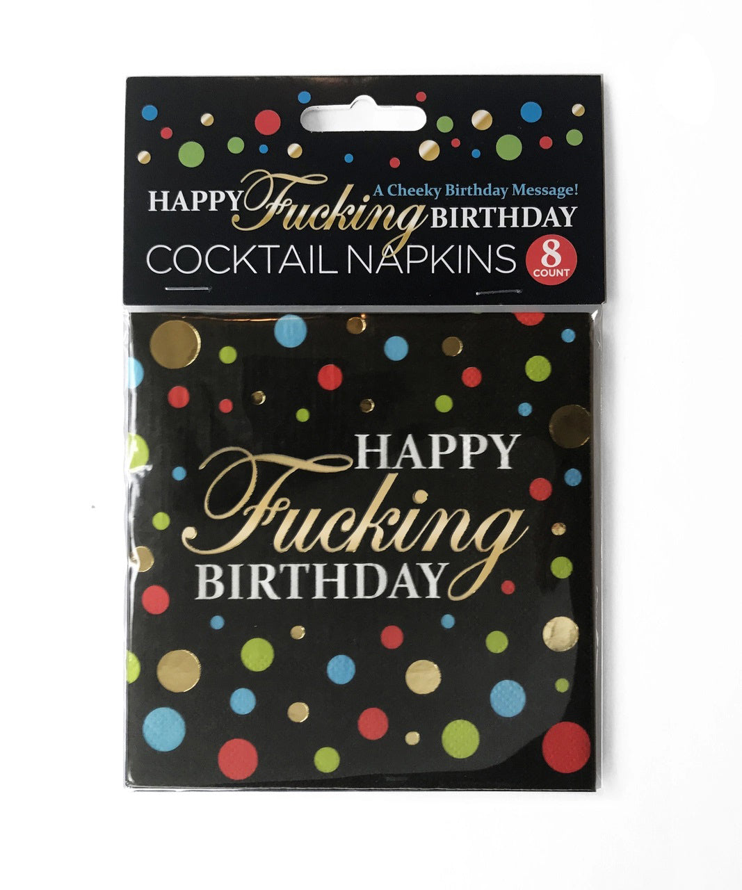 Happy funing Birthday Penistail Napkins | 817717010518 | Discreet Personal Wellness