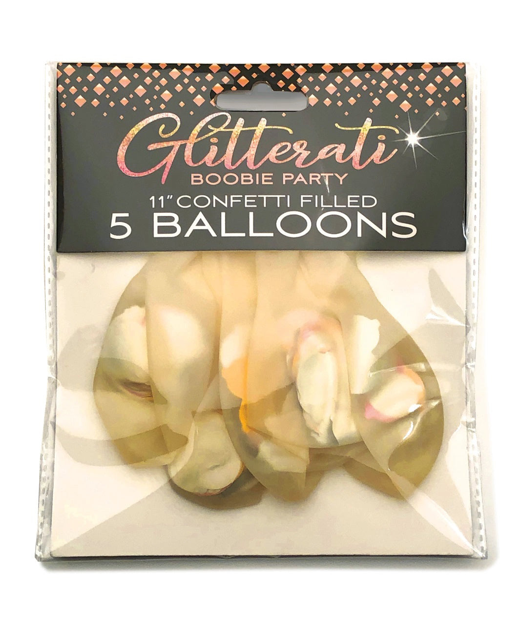Glitterati Boobie Confetti Balloons | 817717010730 | Discreet Personal Wellness