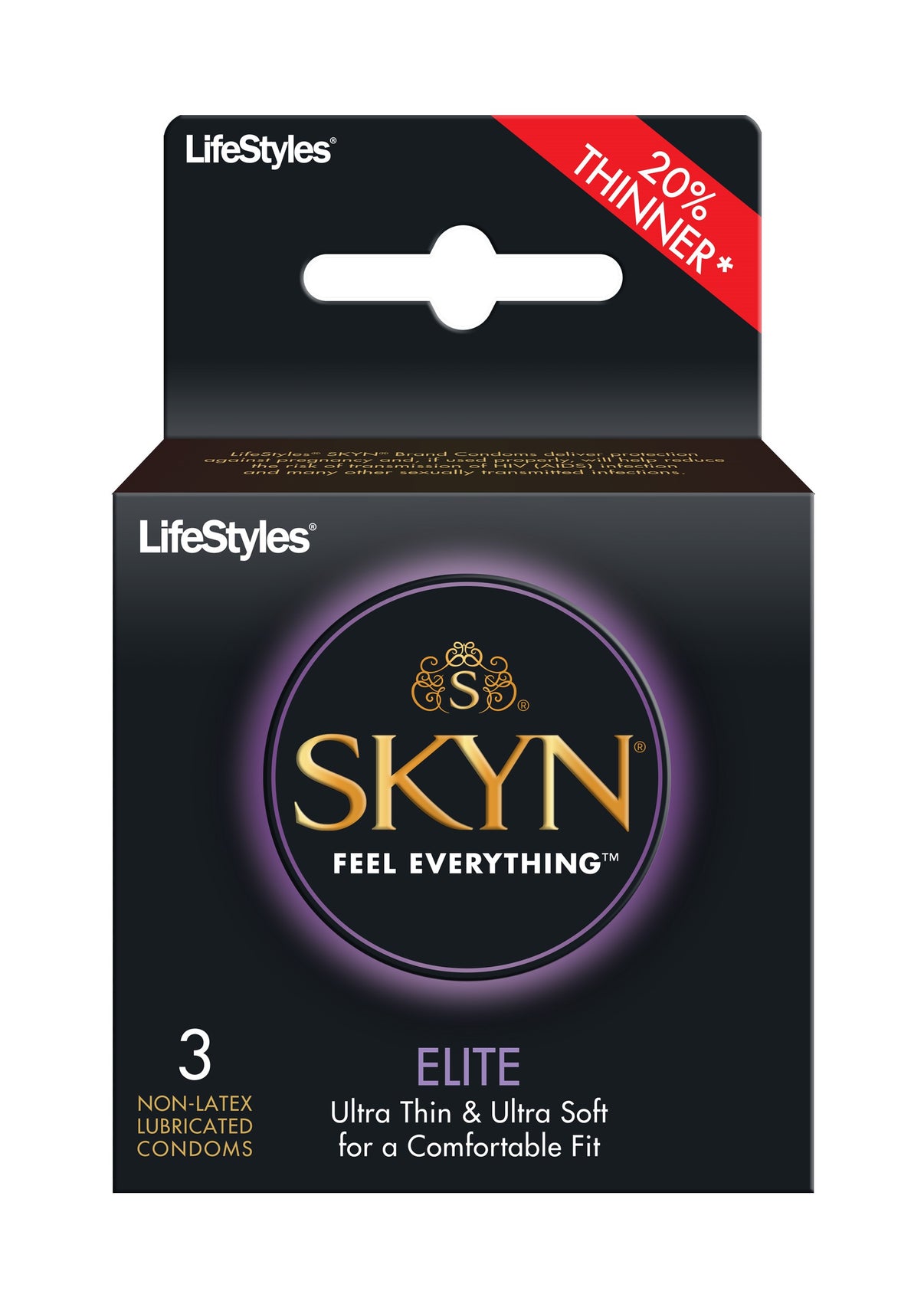 Lifestyles Skyn Elite - 3 Pack | 070907297391 | Discreet Personal Wellness