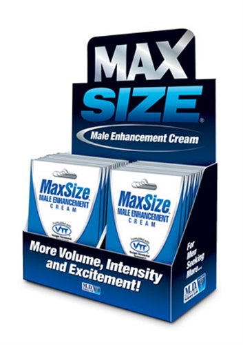 Max Size Gel Topical - 24 Packets Display | 699439006075 | Discreet Personal Wellness
