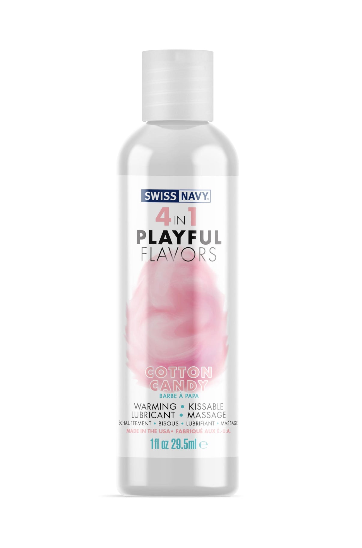 Swiss Navy 4-in-1 Playful Flavors - Cotton Candy 1 Oz | 699439007140 | Discreet Personal Wellness