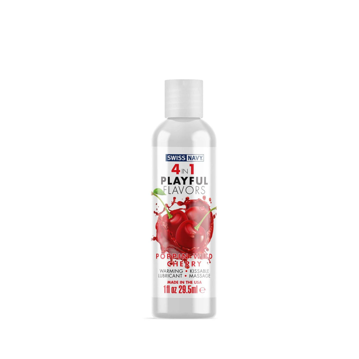 Swiss Navy 4-in-1 Playful Flavors - Pop'n Wild Cherry - 1 Fl. Oz. | 699439005627 | Discreet Personal Wellness