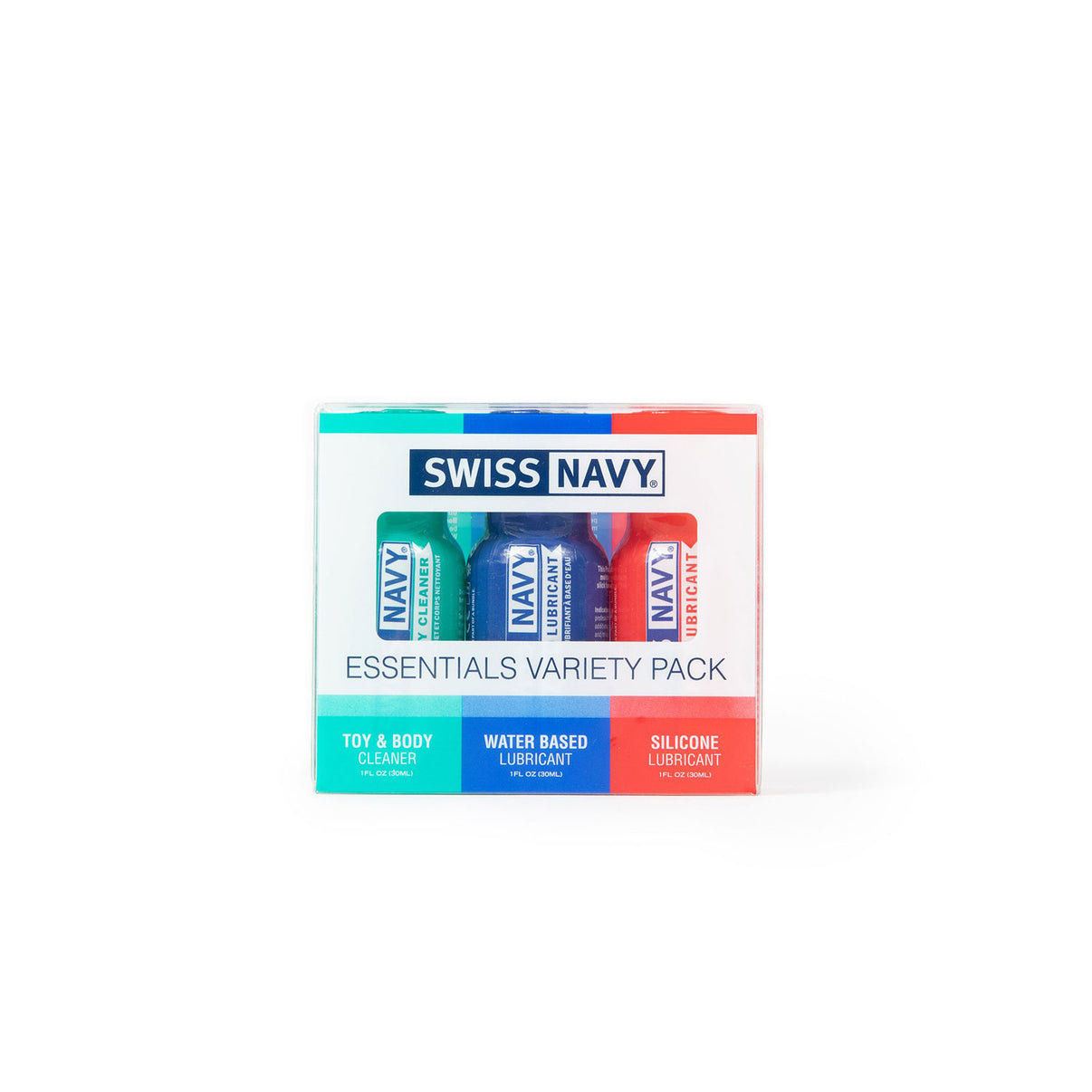 Swiss Navy Essentials Variety Pack 3-1oz | 69943900704 | Discreet Personal Wellness
