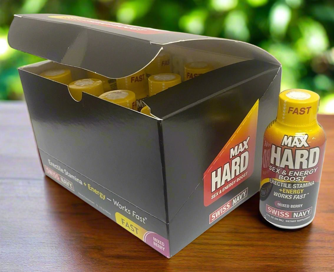 Swiss Navy Max Hard Shot 2oz 12ct Box by M.D. Science Lab | 699439007737 | Discreet Personal Wellness