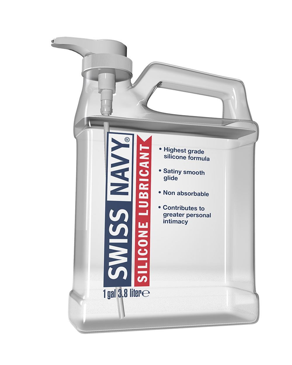 Swiss Navy Silicone Lubricant 1 Gallon | 699439004231 | Discreet Personal Wellness